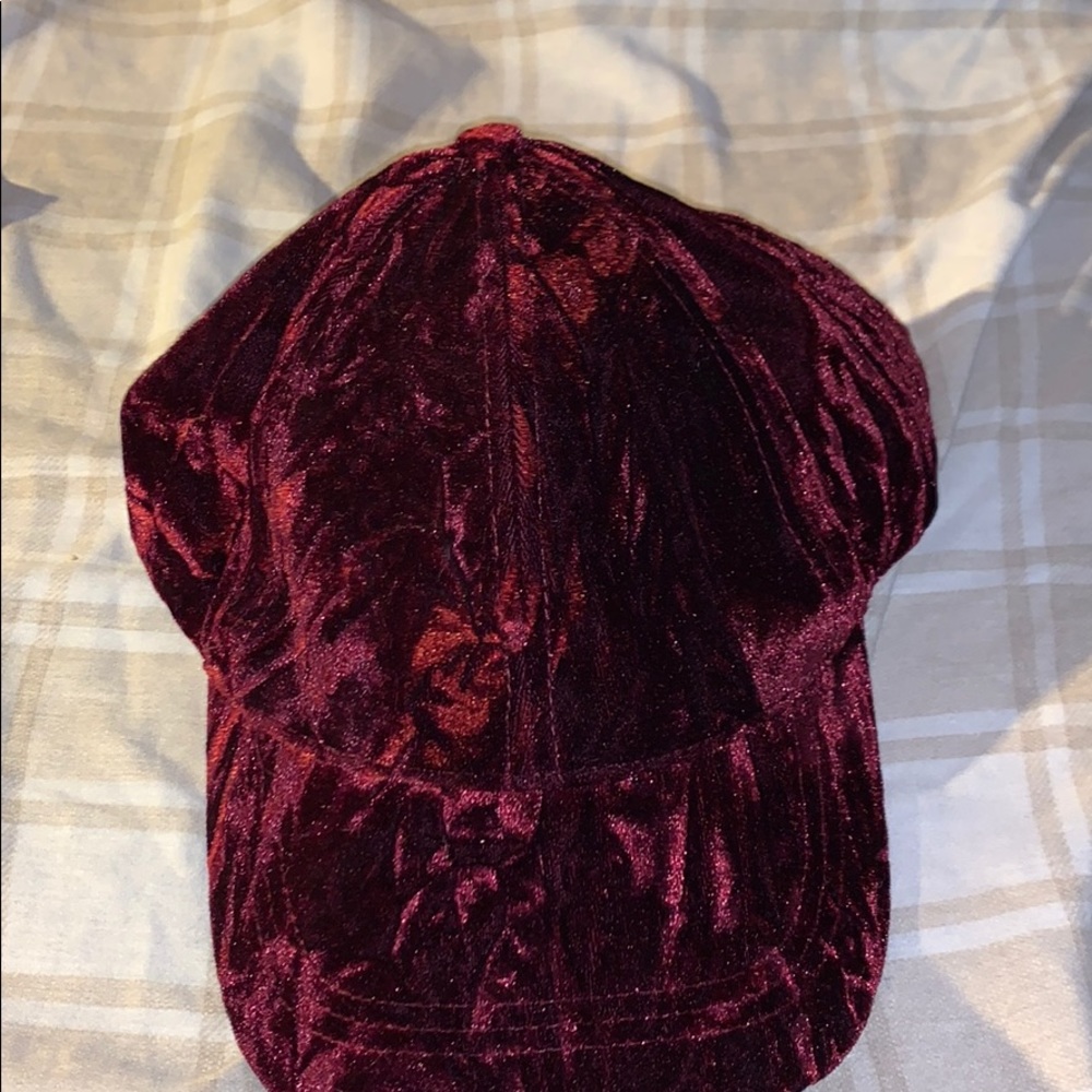 Red velvet hat